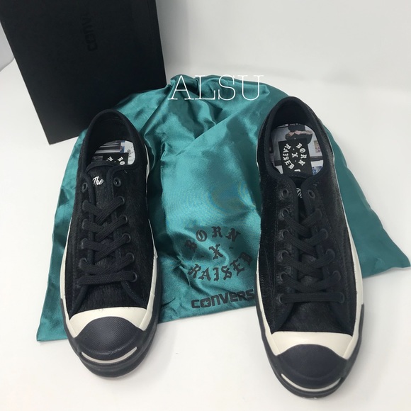 Converse Jack Purcell OX Signature Fur BlackEgretW - Picture 2 of 8